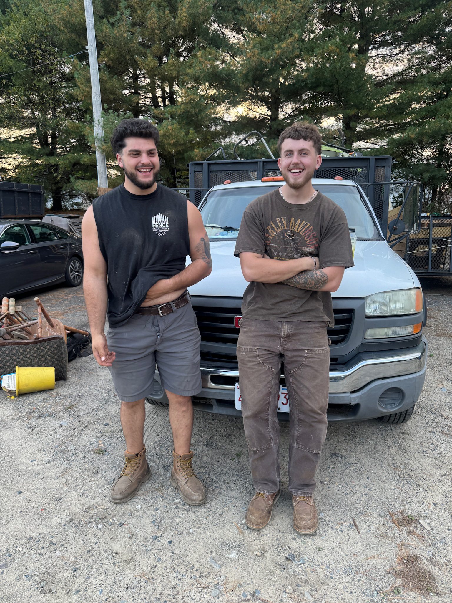SJ Hauling after a couch removal in Abington, MA