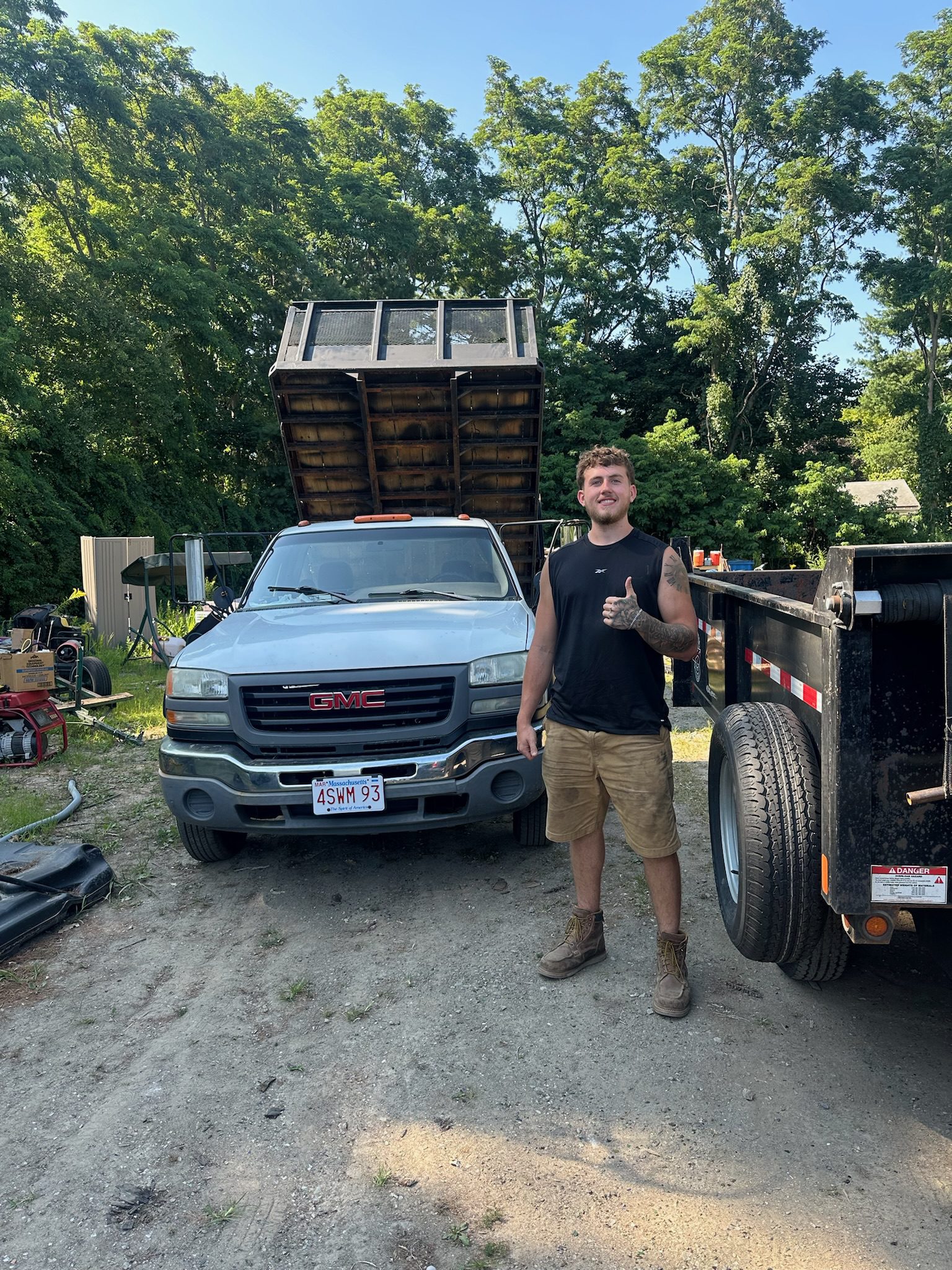 Sean in Kingston, MA for a cellar cleanout
